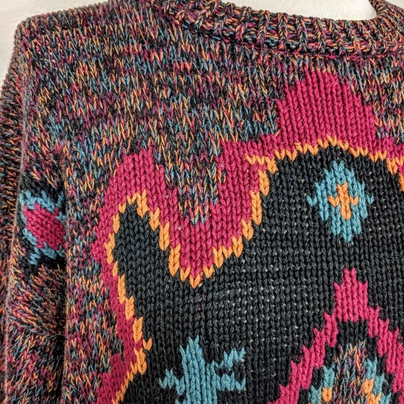 Multicolor Geometric Pattern Sweater - Picture 5 of 8